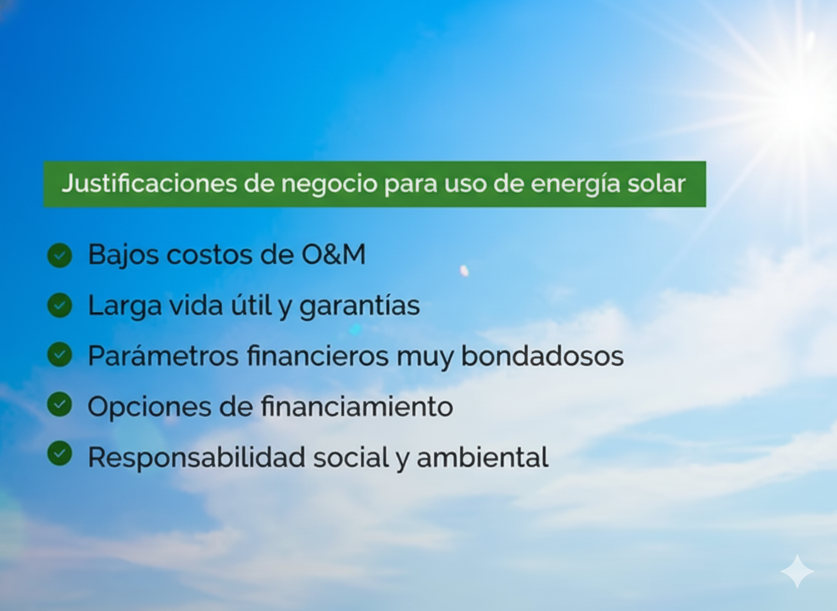 Justificaciones de Negocio en Energía Solar
